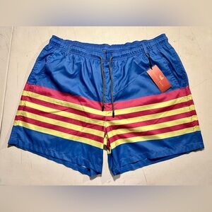 Southern Marsh Harbor Trunk Barcelona Lines Royal Pink Men’s Swimwear Short 2XL